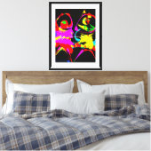 Dans Abstract Canvas Afdruk (Insitu (Slaapkamer))