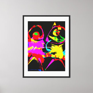 Dans Abstract Canvas Afdruk