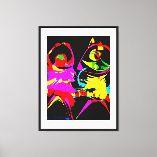 Dans Abstract Canvas Afdruk (Voorkant)