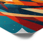 Dans abstracte kunst poster (Hoek)