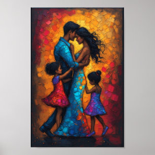 Dans abstracte kunst poster