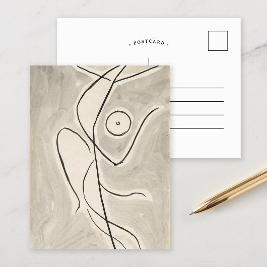 Dans abstractie | Abraham Walkowitz Briefkaart