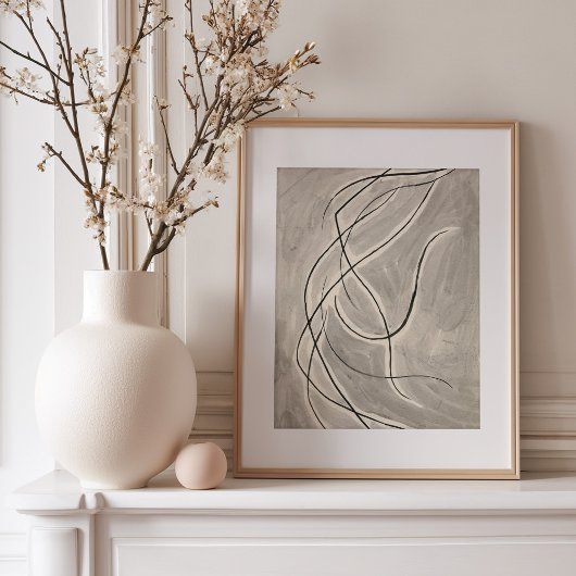 Dans abstractie | Abraham Walkowitz Poster