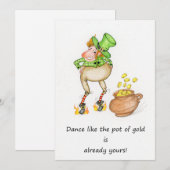 Dans als de pot met goud is al van jou! feestdagenkaart (Voorkant / Achterkant)