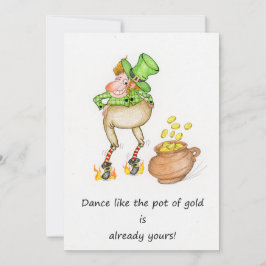 Dans als de pot met goud is al van jou! feestdagenkaart