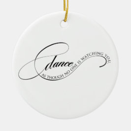 Dans als één kijkt naar ornament