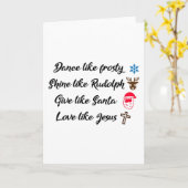 Dans als Frosty Kaart (Gele Bloem)