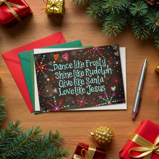 Dans als Frosty, liefde als Jezus Kaart