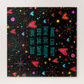 Dans als Frosty Modern Christmas Inspiring Legpuzzel (Horizontaal)