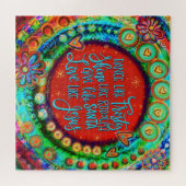 Dans als Frosty Quote Feestelijke Kleurrijke Legpu Legpuzzel (Horizontaal)