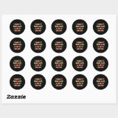 Dans als Frosty Schijn als Rudolph Geef als de Ker Ronde Sticker (Vel)