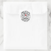 Dans als Frosty, Schijn als Rudolph Kerstmis Vierkante Sticker (Tas)