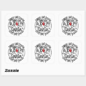 Dans als Frosty, Schijn als Rudolph Kerstmis Vierkante Sticker (Vel)