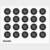 Dans als Frosty Schijn als Rudolph Liefde als Jezu Ronde Sticker (Vel)