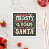 Dans als Frosty, Schijn als Rudolph, Liefde Servet (Insitu)