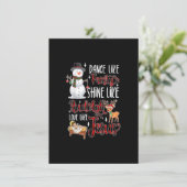 Dans als Frosty, Schijn als Rudolph, Liefhebben al Kaart (Staand voorkant)