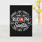 Dans als Frosty, straal als Rudolph, geef als de K Kaart (Gele Bloem)