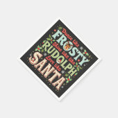 Dans als ijskoude glans als Rudolph Love Servet (Hoek)