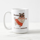 Dans als niemand kijkt naar de Mok van Pug Girl Co (Links)