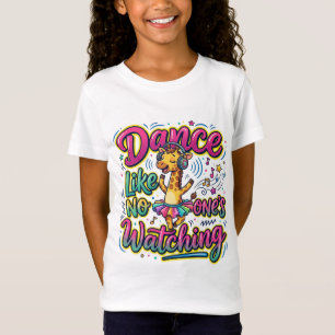 Dans Als Of Niemand Kijkt Cute Giraffe T-Shirt