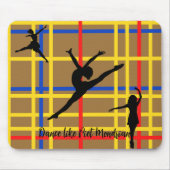 Dans als Piet Mondrian Modern Art Muismat (Voorkant)