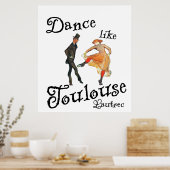 Dans als Toulouse Lautrec Poster (Keuken)