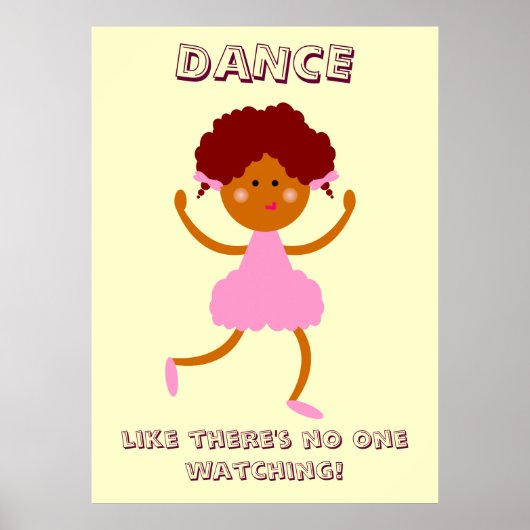 Dans alsof er niemand kijkt! poster (Voorkant)