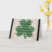 Dans alsof :: Iers Spreekwoord (Zwart Design) Kaart (Gele Bloem)