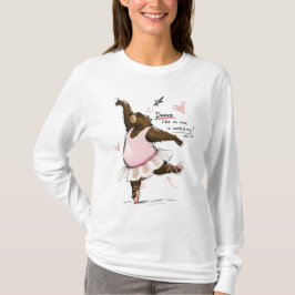 Dans alsof niemand kijkt Grappige Balletbeer T-shirt