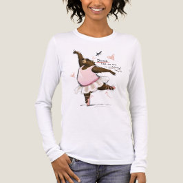 Dans alsof niemand kijkt Grappige Balletbeer Tri-Blend Shirt