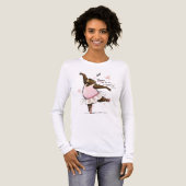 Dans alsof niemand kijkt Grappige Balletbeer Tri-Blend Shirt (Voorkant)