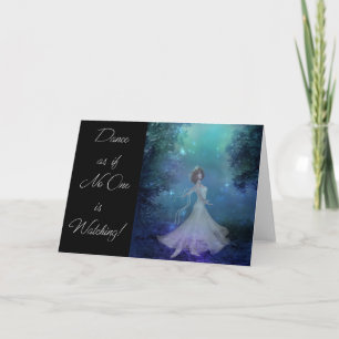 Dans alsof niemand let op! Wenskaart Feestdagen Kaart