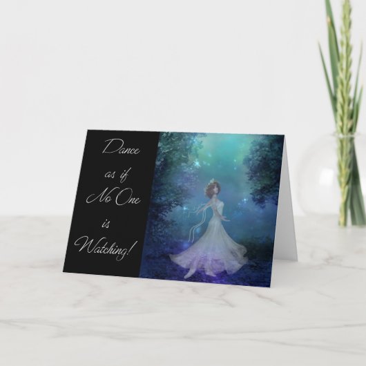 Dans alsof niemand let op! Wenskaart Feestdagen Kaart (Voorkant)