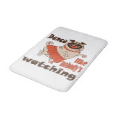 Dans alsof niemand naar meiden kijkt Pug Dog Badmat (Gekanteld)