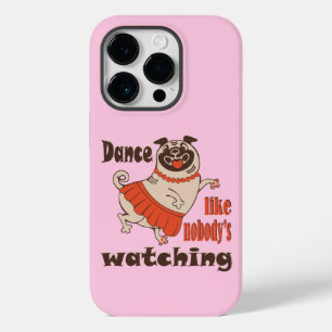 Dans alsof niemand naar meiden kijkt Pug Dog Case-Mate iPhone 14 Pro Hoesje