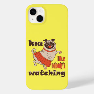 Dans alsof niemand naar meiden kijkt Pug Dog Case-Mate iPhone 14 Plus Hoesje