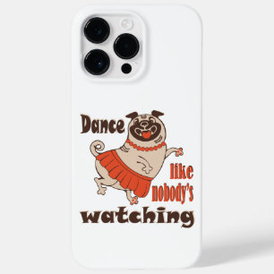 Dans alsof niemand naar meiden kijkt Pug Dog Case-Mate iPhone 14 Pro Max Hoesje
