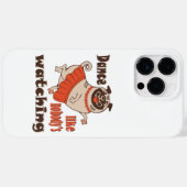 Dans alsof niemand naar meiden kijkt Pug Dog Case-Mate iPhone Case (Achterkant (horizontaal))