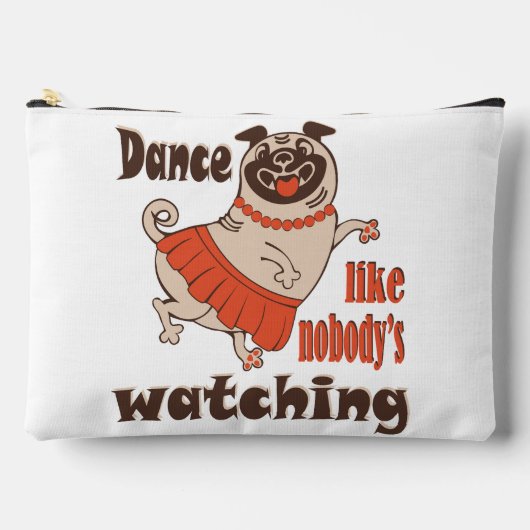 Dans alsof niemand naar meiden kijkt Pug Dog Etui (Voorkant)