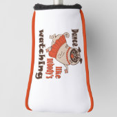 Dans alsof niemand naar meiden kijkt Pug Dog Golfheadcover (Draai 90)