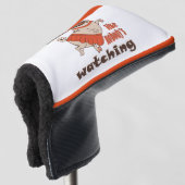 Dans alsof niemand naar meiden kijkt Pug Dog Golfheadcover (3/4 voorkant)