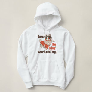 Dans alsof niemand naar meiden kijkt Pug Dog Hoodie