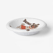 Dans alsof niemand naar meiden kijkt Pug Dog Papieren Kommen (Gebogen)