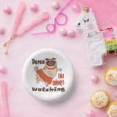 Dans alsof niemand naar meiden kijkt Pug Dog Papieren Kommen (Feest)