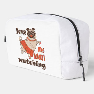Dans alsof niemand naar meiden kijkt Pug Dog Toilettasje