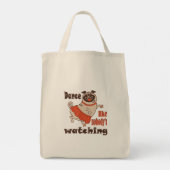 Dans alsof niemand naar meiden kijkt Pug Dog Tote Bag (Achterkant)