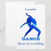 Dans - alsof niemand Stationery kijkt Briefpapier (Voorkant / Achterkant)