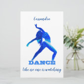 Dans - alsof niemand Stationery kijkt Briefpapier (Staand voorkant)