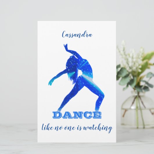 Dans - alsof niemand Stationery kijkt Briefpapier (Staand voorkant)