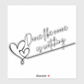 Dans alsof niemand toekijkt harten sticker (Vel)